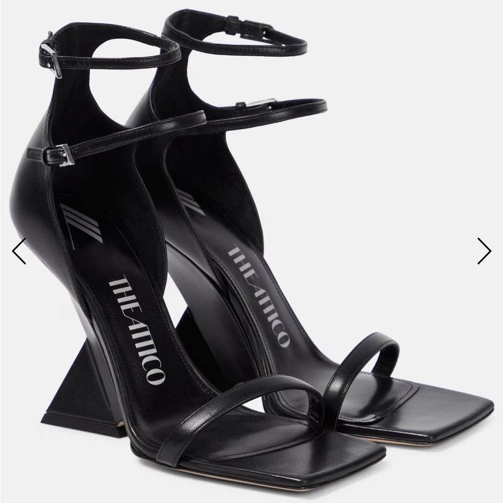 THE ATTICO Grace Leather Heels Cheope